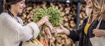 Verteilung bei einer Marktschwärmerei