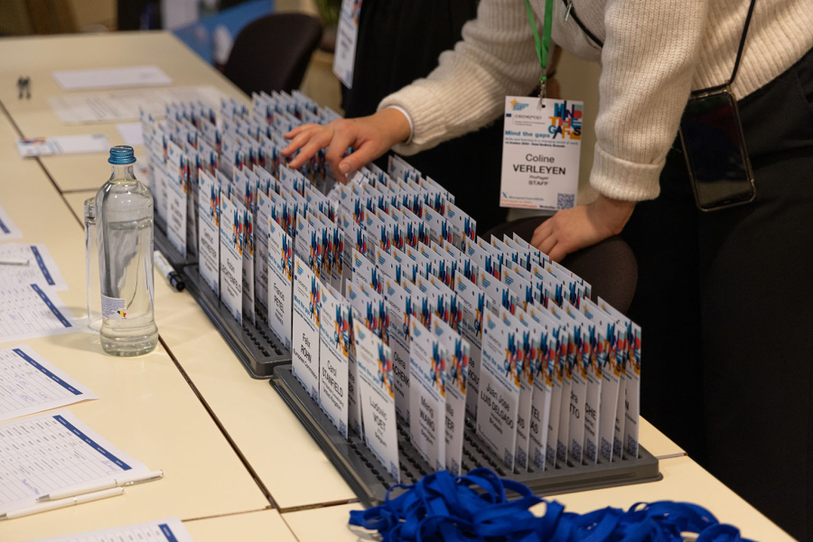 Cedefop Mind the gaps event, reception desk