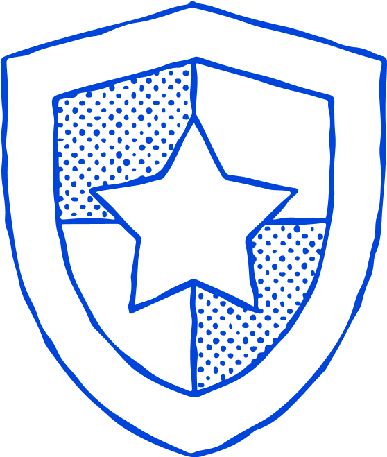 shield with star