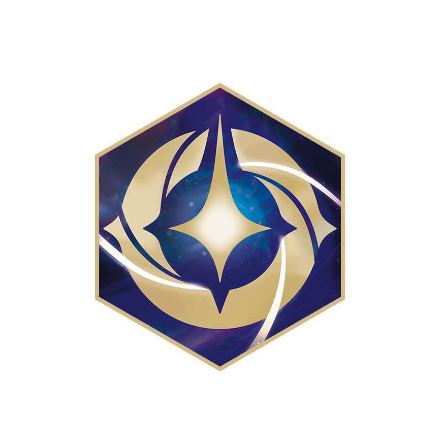 Decorative hexagonal Lorcana icon