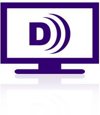 Television with described video content icon on screen