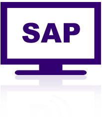 Television with SAP icon on screen