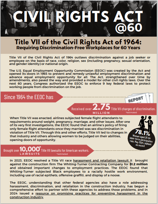 Thumbnail of Civil Rights Act @60 fact sheet