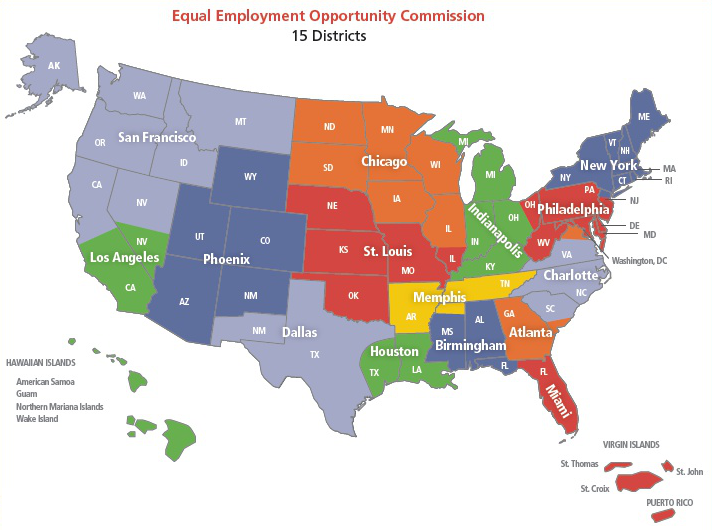 EEOC District Map