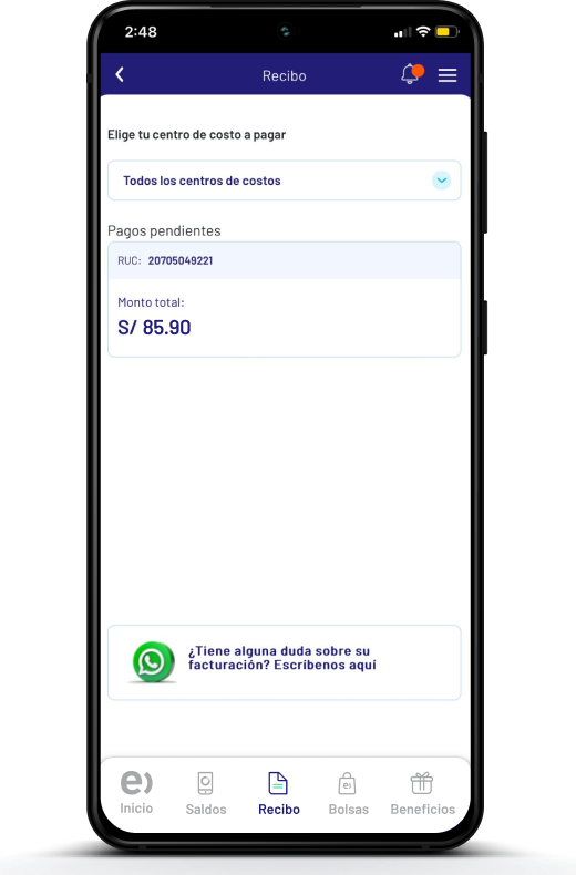 Recibo app mi entel