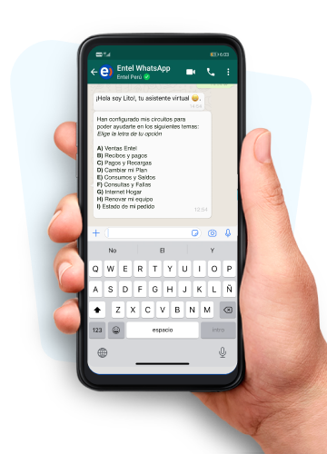 whatsapp Entel Perú