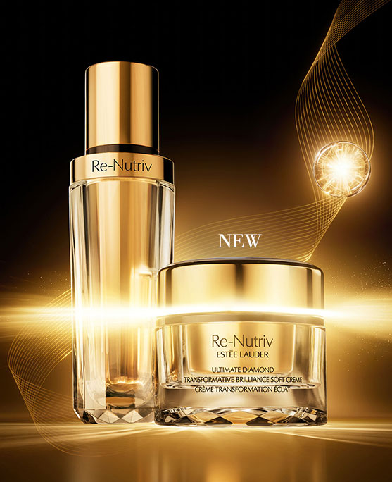 photo of estee lauder re-nutriv ultimate diamond products