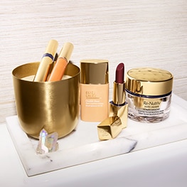 photo of feel good beauty essentials from estee lauder