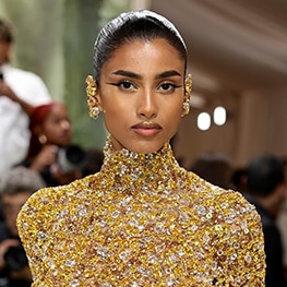 photos of Estee Lauder Global Brand Ambassadors at the 2024 Met Gala