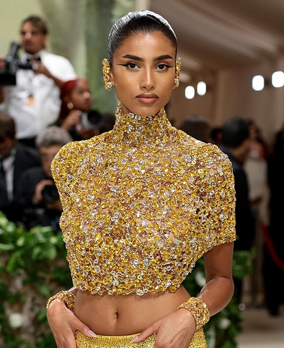 photos of Estee Lauder Global Brand Ambassadors at the 2024 Met Gala