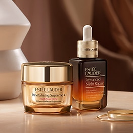 photo of Estee Lauder power pair Advanced Night Repair Serum and Revitalizing Supreme+ Moisturizer