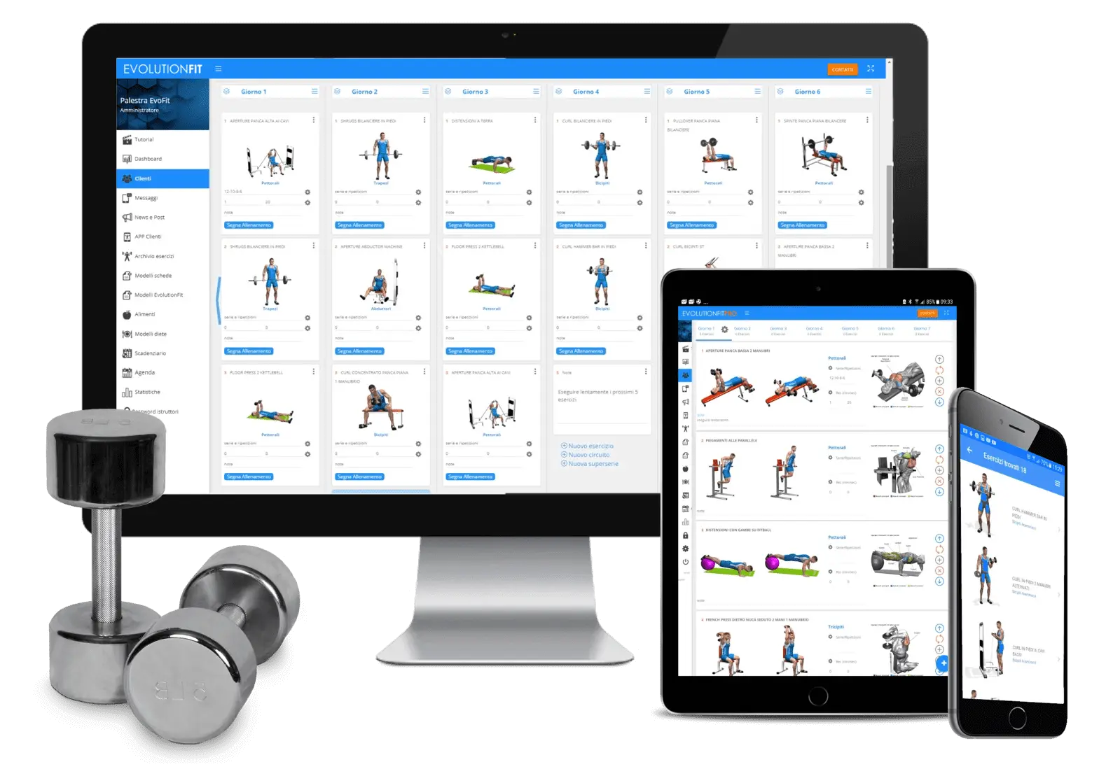 Software schede allenamento personal trainer