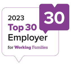 10 of 11 logos - Top 30 Employer for Working Families 