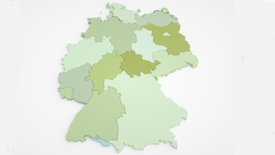 Umrisse der Bundesländer