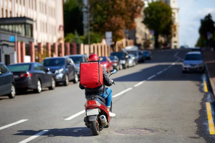 Fish and chip shop delivery driver