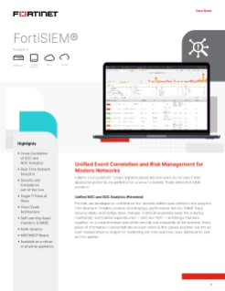 FortiSIEM Data Sheet