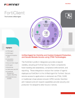 FortiClient Data Sheet