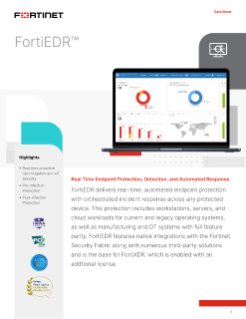 FortiEDR Data Sheet