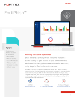 FortiPhish Data Sheet