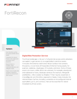 FortiRecon Data Sheet