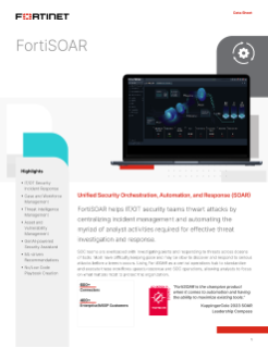 FortiSOAR Data Sheet