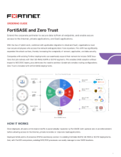 FortiSASE & Zero Trust Ordering Guide