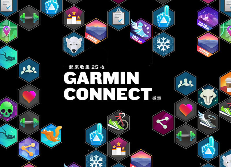 Garmin Connect 徽章收集