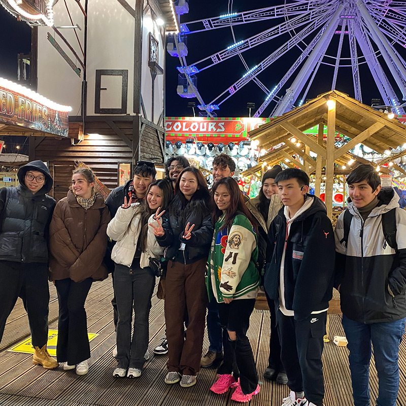 International Students at Winter Wonderland