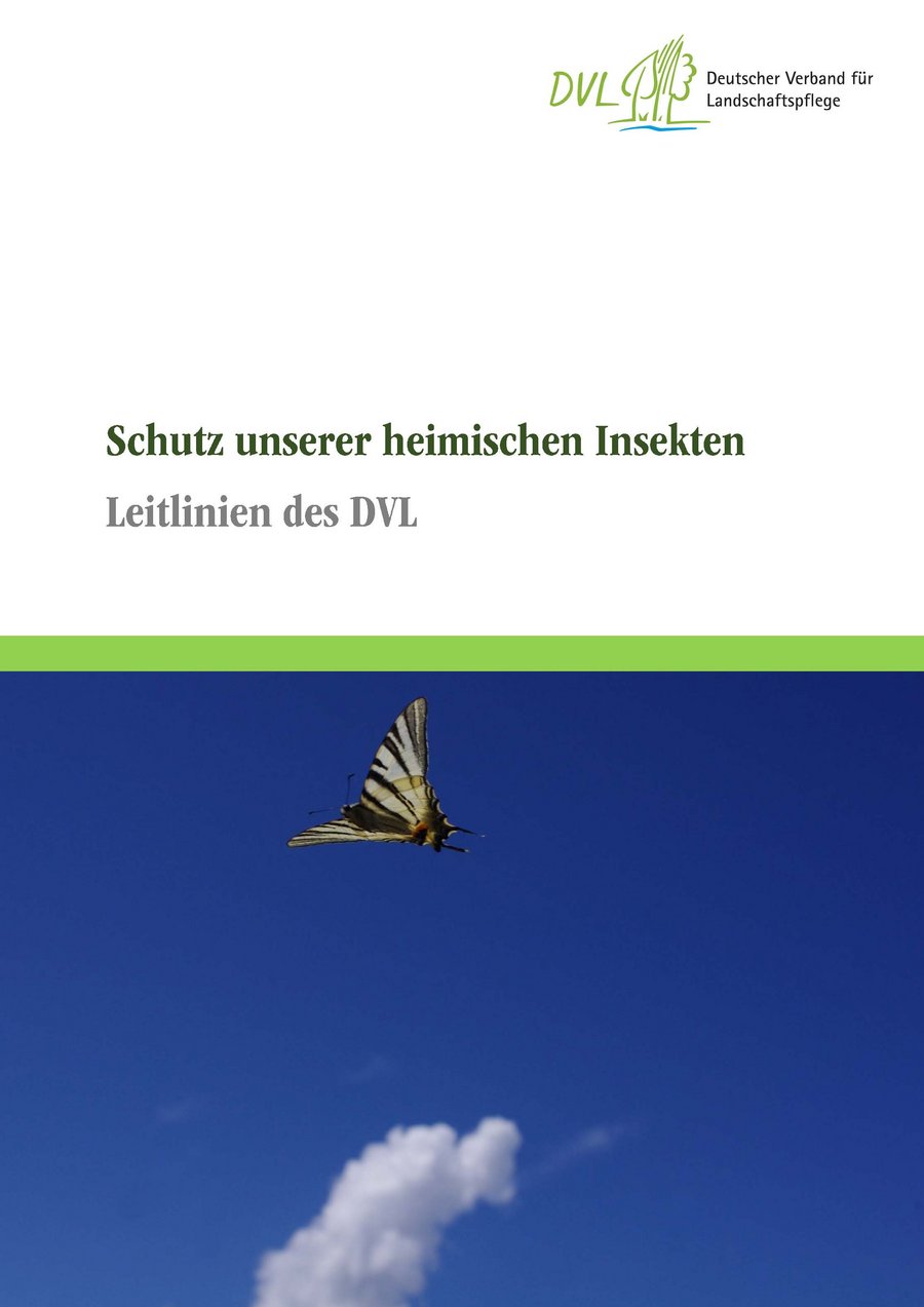 Titelseite Insektenschutz Leitlinien. Mausklick öffnet PDF Datei im neuen Fenster