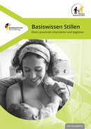 Titelbild Basiswissen Stillen mit stillender Frau, die lächelt