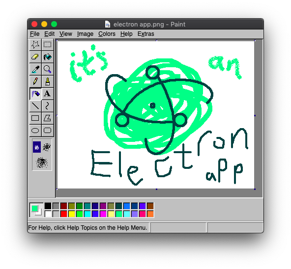 JS Paint running as a desktop app on macOS