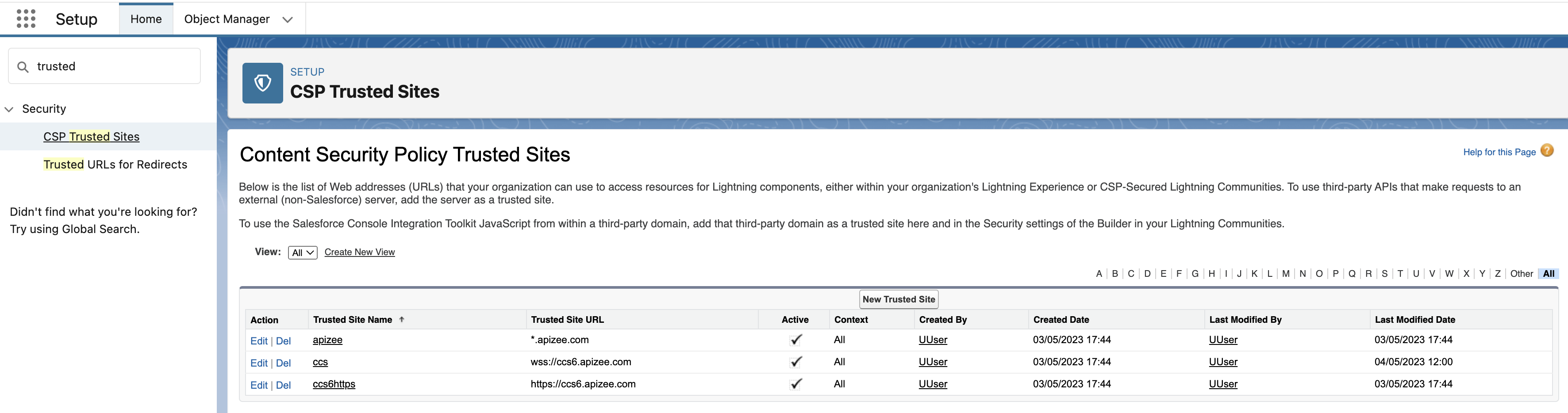 apiRTC trusted sites!