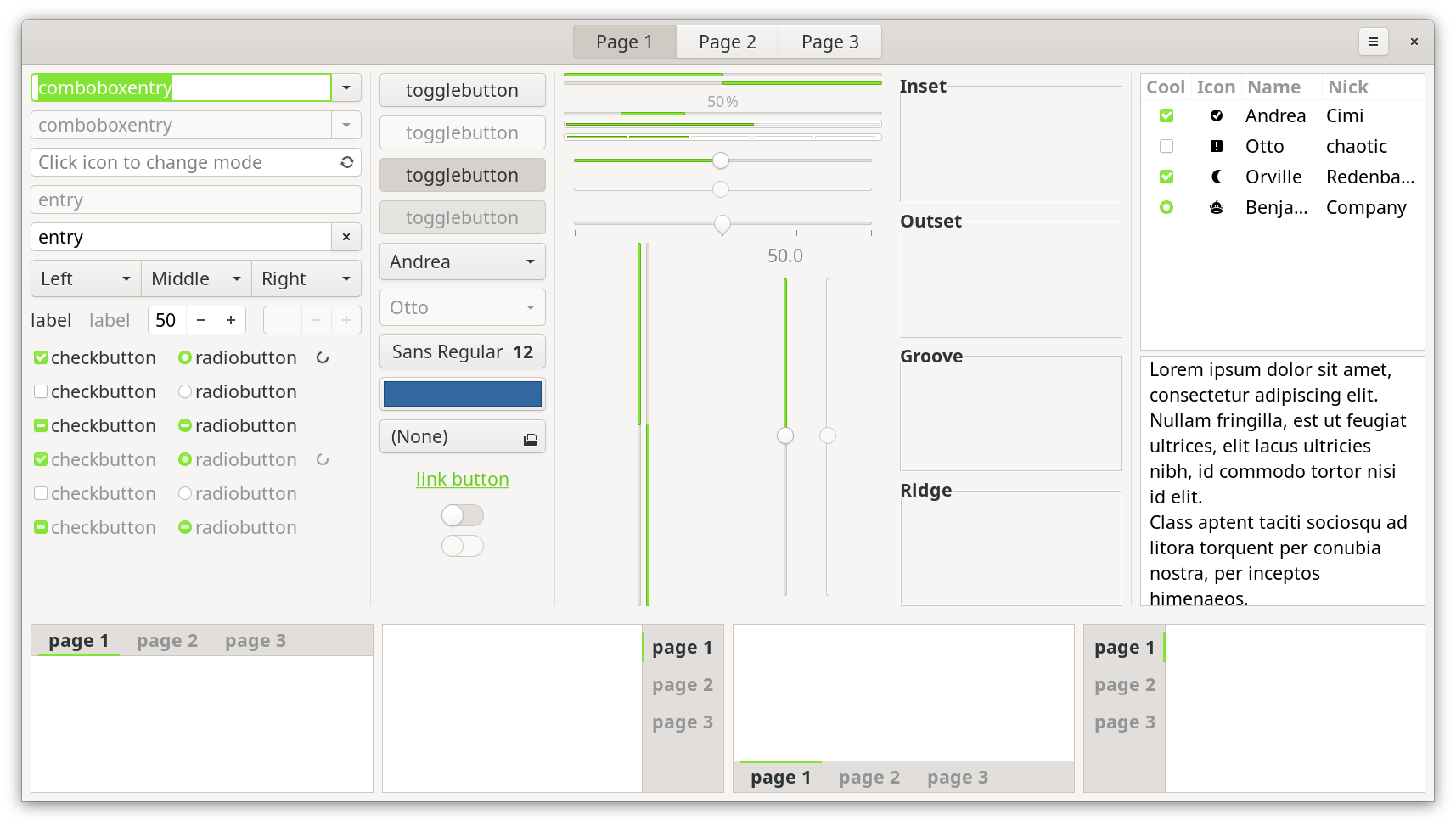 Adwaita-grass, gtk3