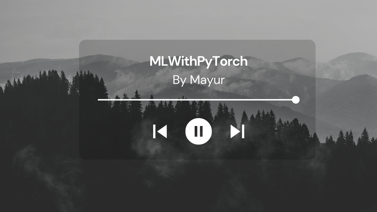 MLWithPyTorch