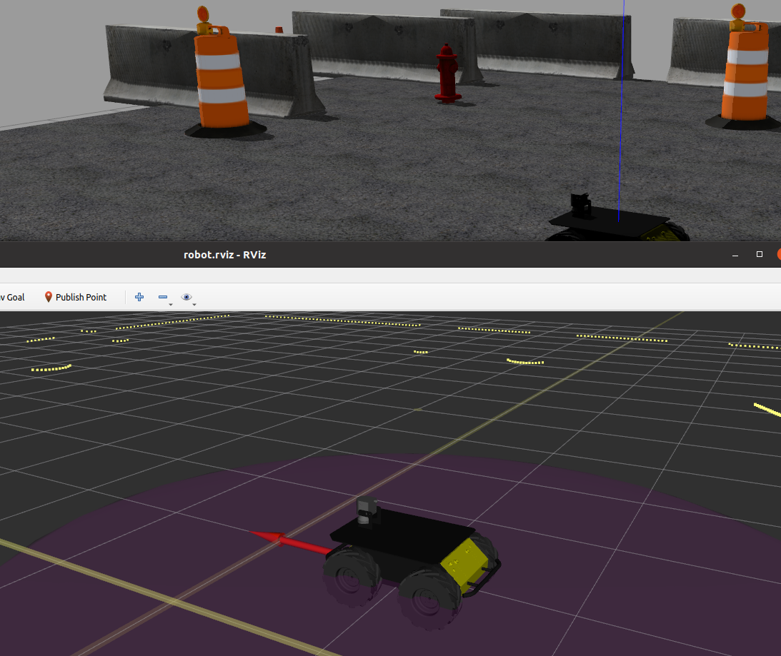 Husky RViz Simulation