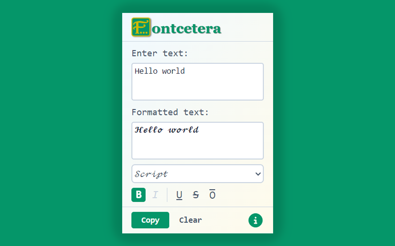 Fontcetera Screenshot