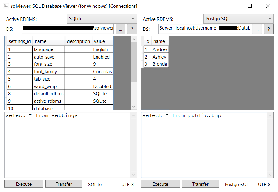 Example (UI, connections)