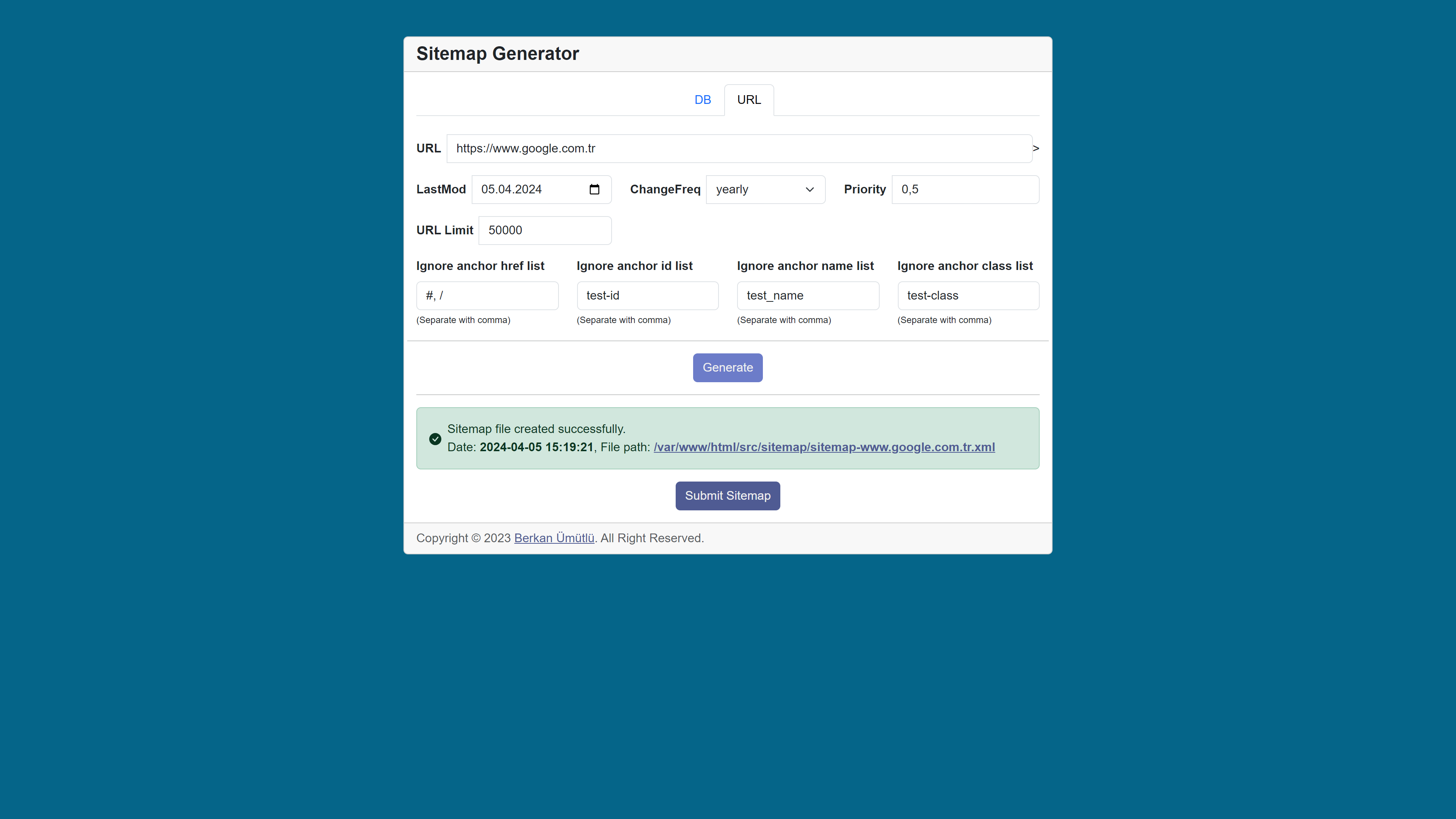 screenshot05-generate-sitemap-from-url