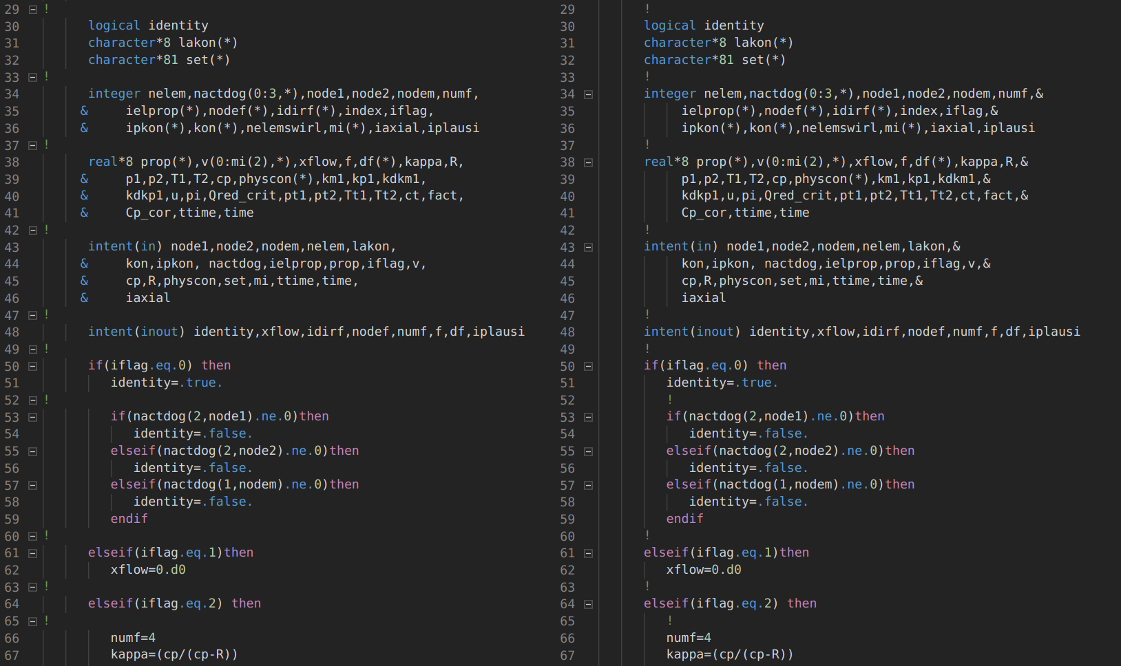 CalculiX CrunchiX free form Fortran