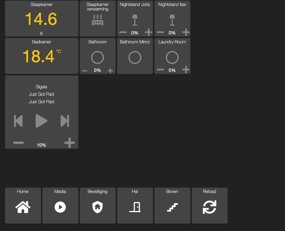 HADashboard Upstairs