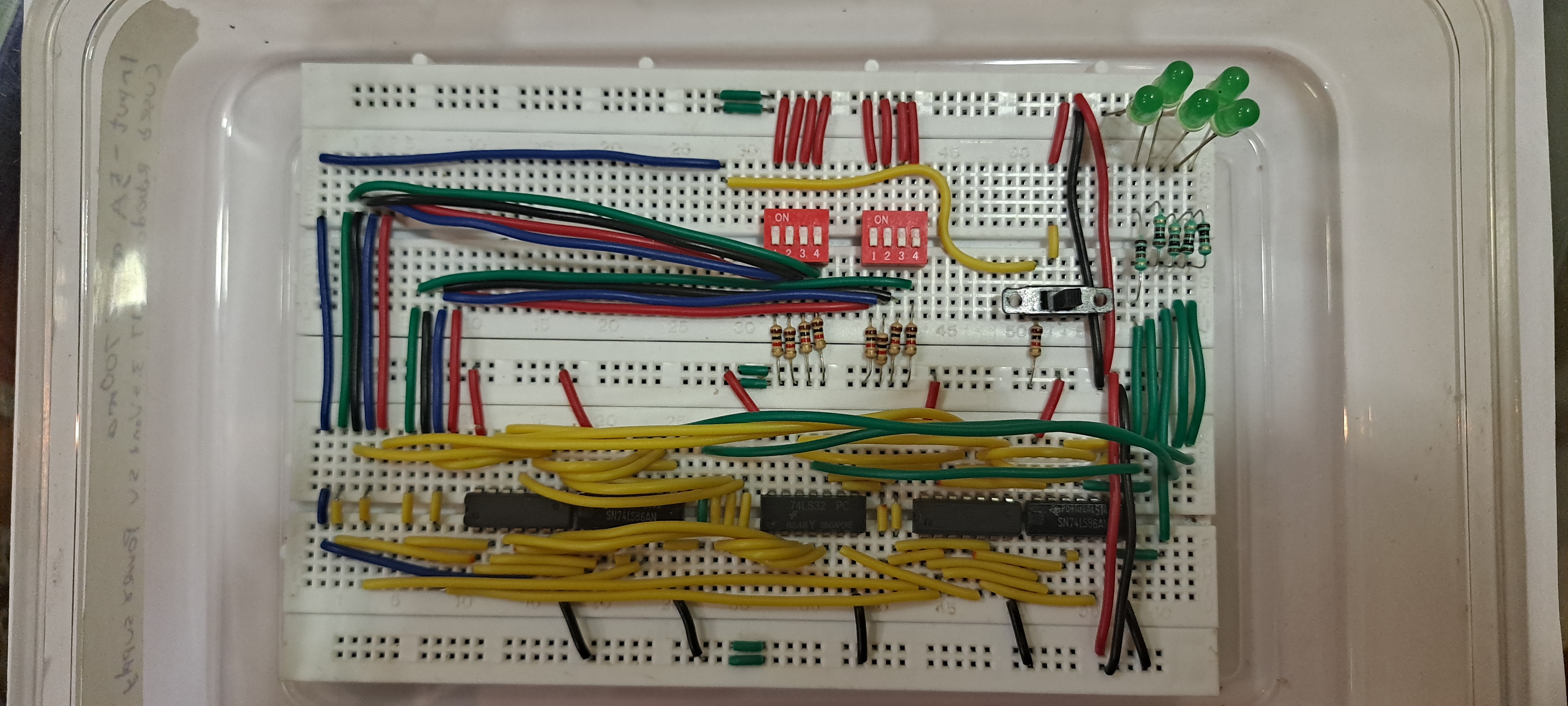 Breadboard circuit picture