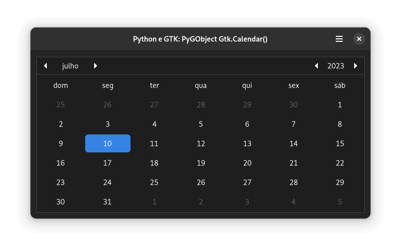 Gtk.Calendar