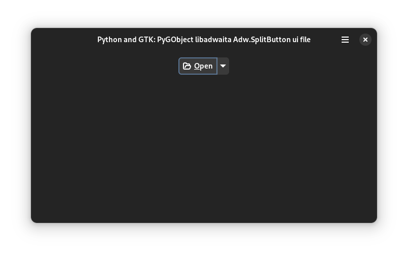 Adw.SplitButton