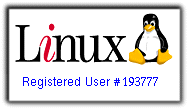 Linux Registered user #193777 2000-01-12