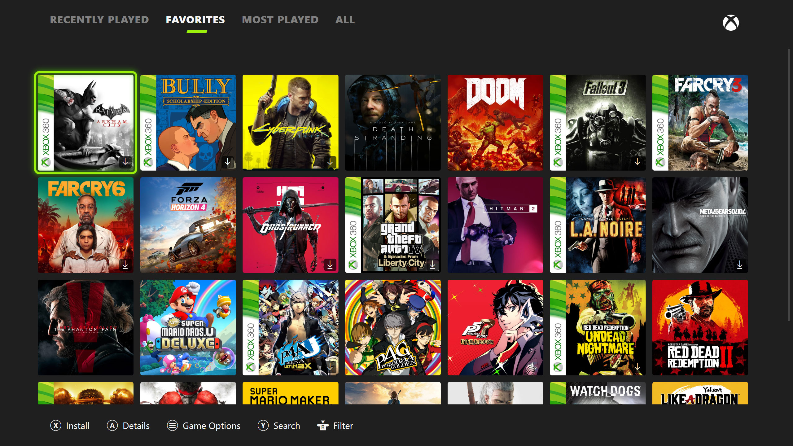 XBOX Series Theme screenshot