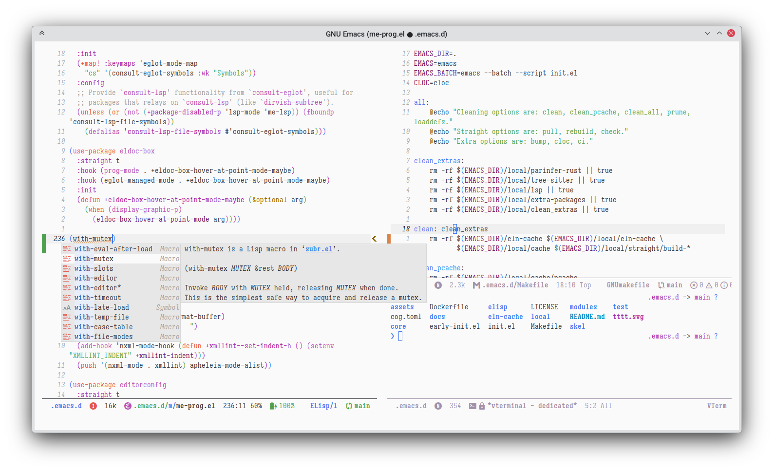 MinEmacs screenshot