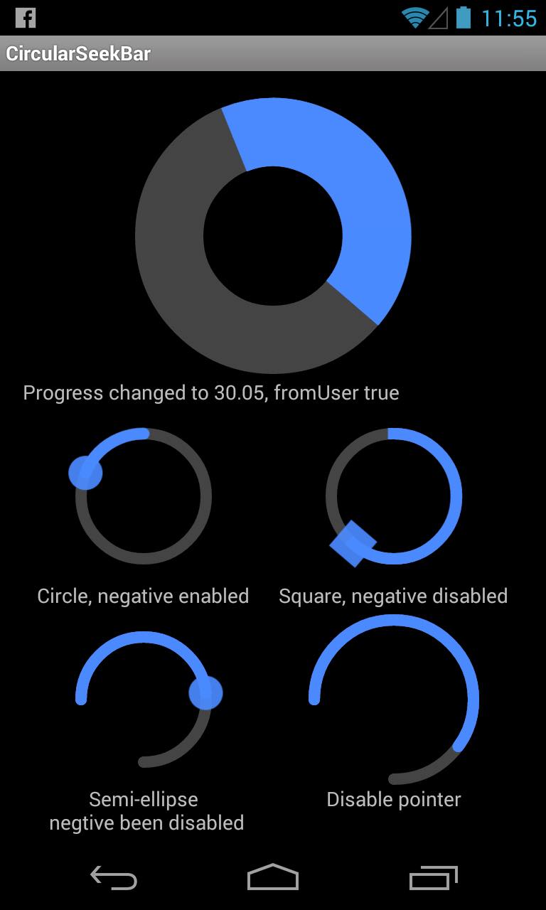 CircularSeekBar Screenshot