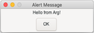 Alert Hello From Arg MacOS Image