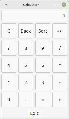 App Calc Linux Image