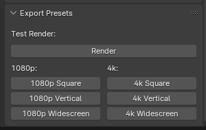 Screenshot of the plugin panel in Blender